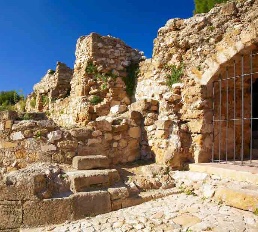 Ruinen der Burg in Denia
